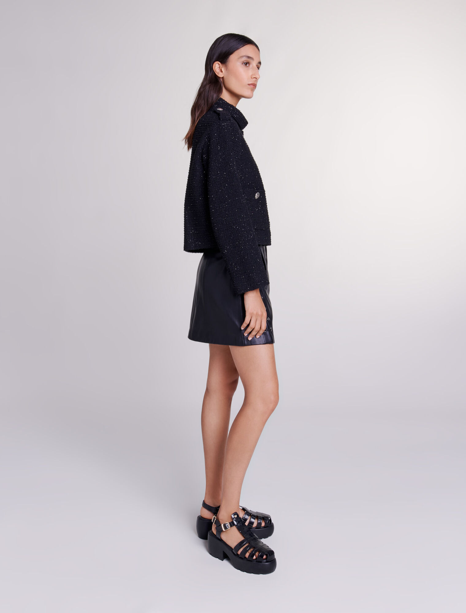 Short tweed jacket