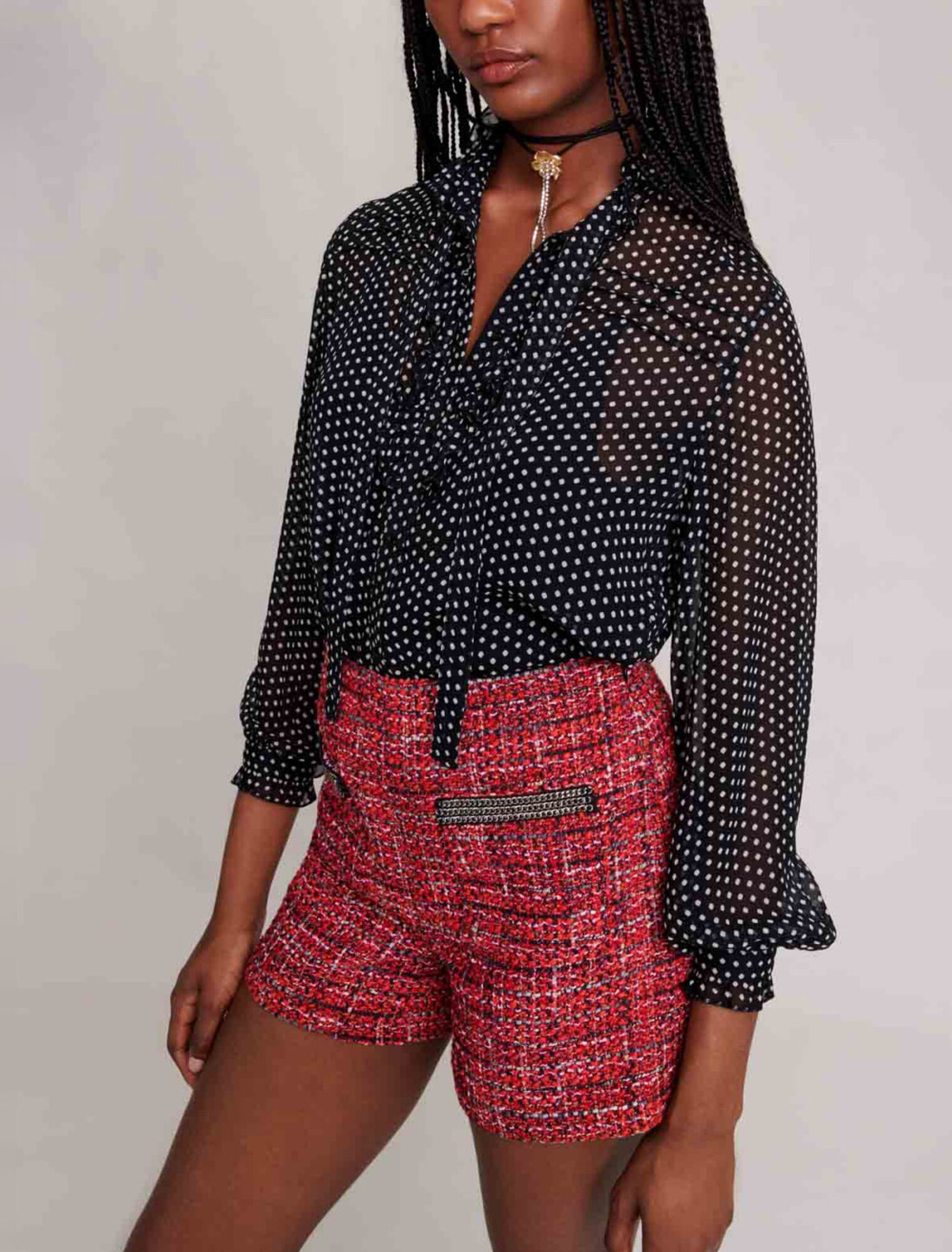 Polka dot blouse