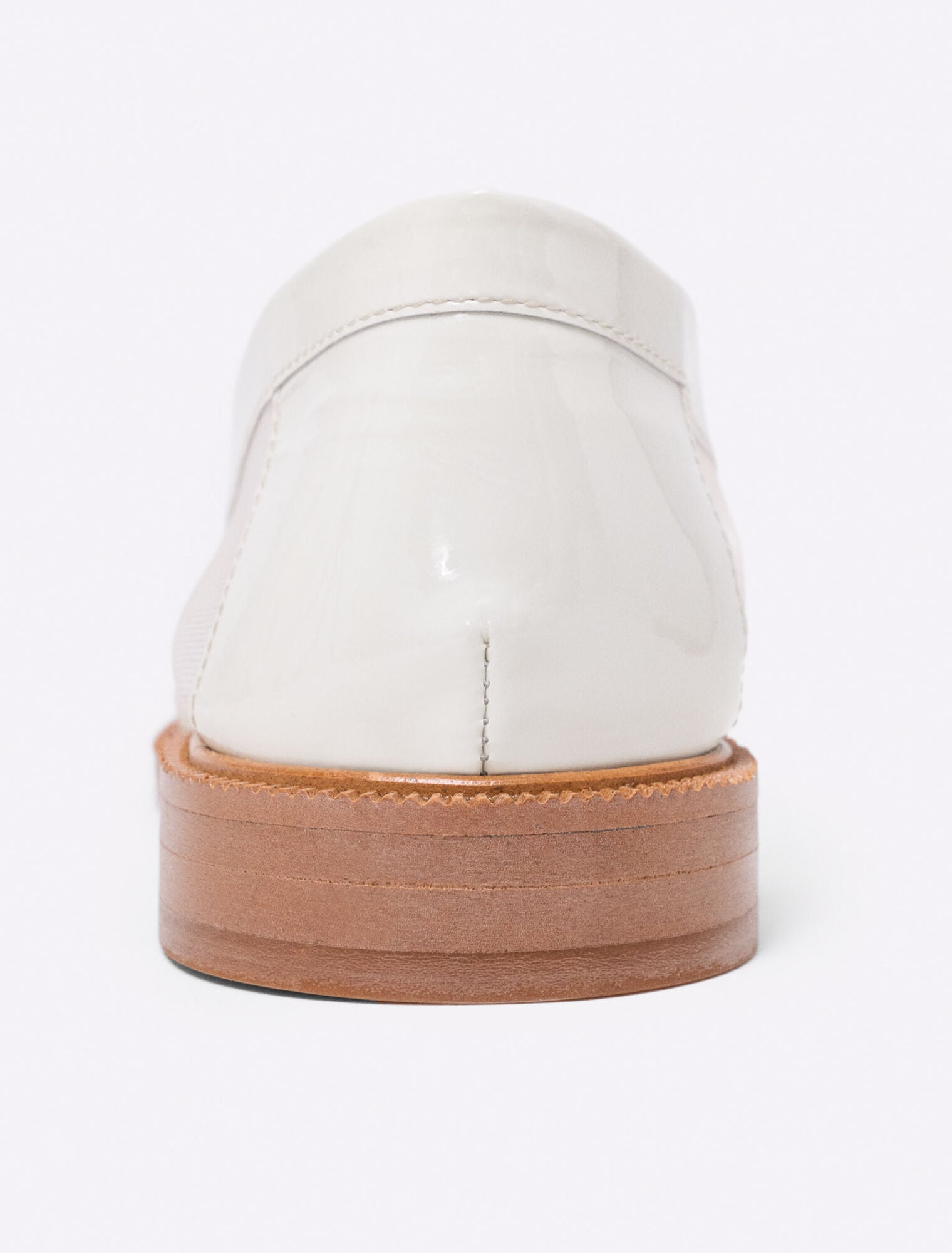 Leather and mesh loafers