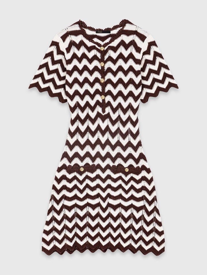 Zigzag crochet dress