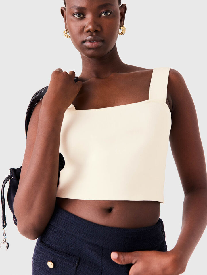 Knit crop top