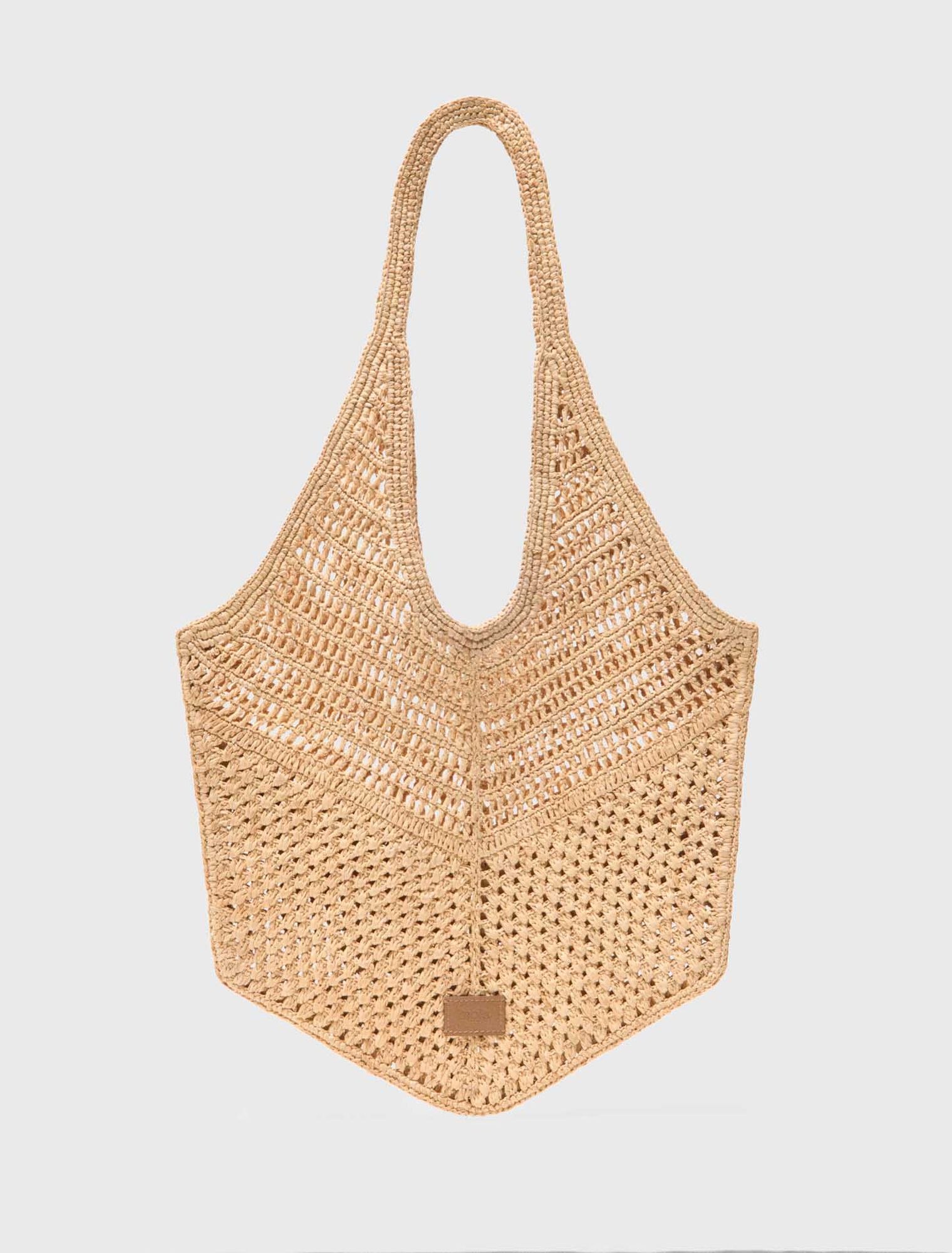 Natural raffia bag