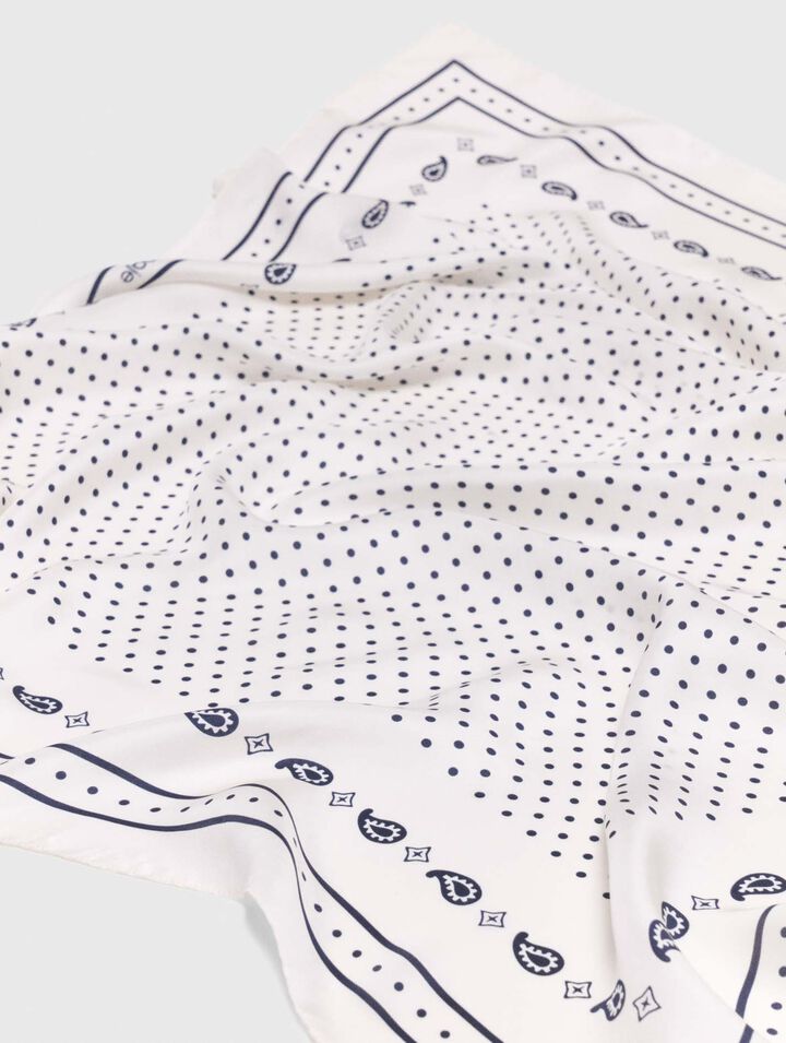 90x90 printed silk scarf