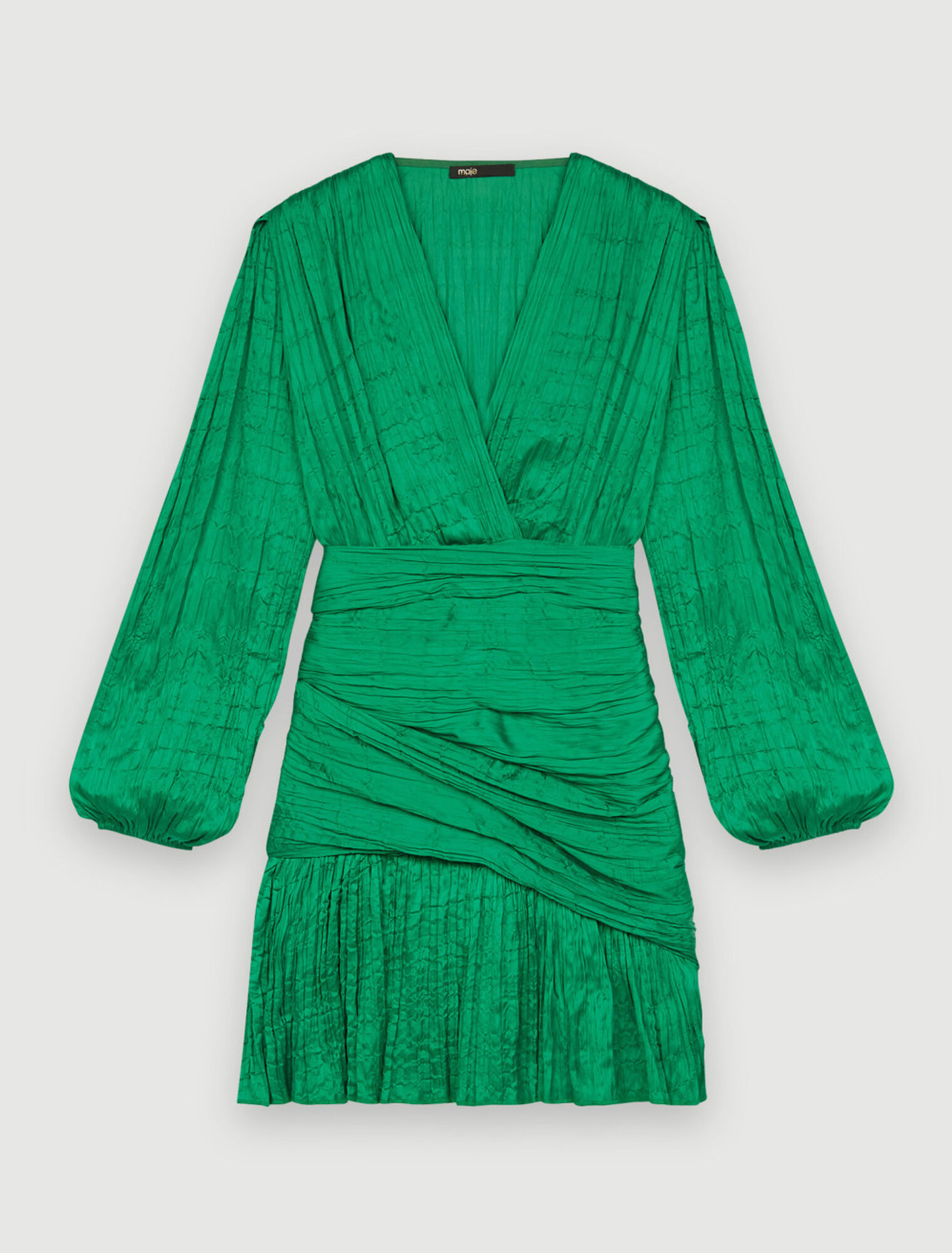 Close-fitting lamé dress