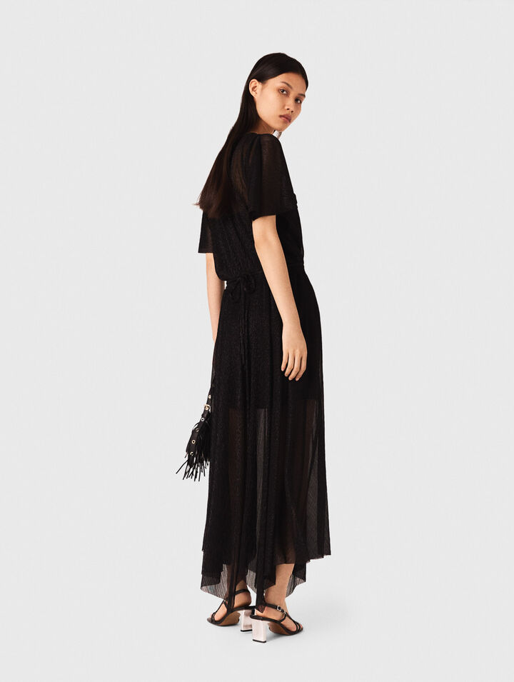 Metallic maxi dress