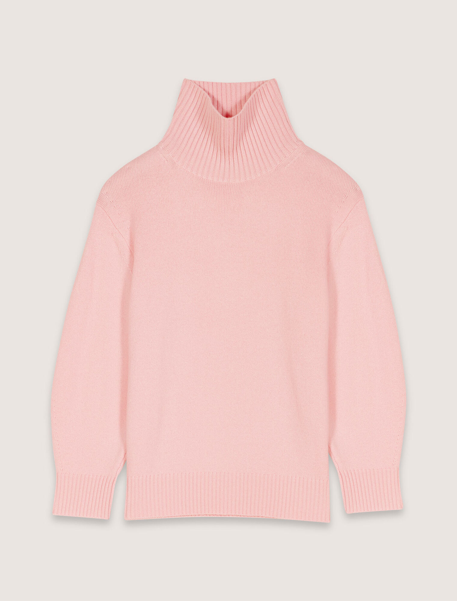 Wool and cashmere roll-neck jumper