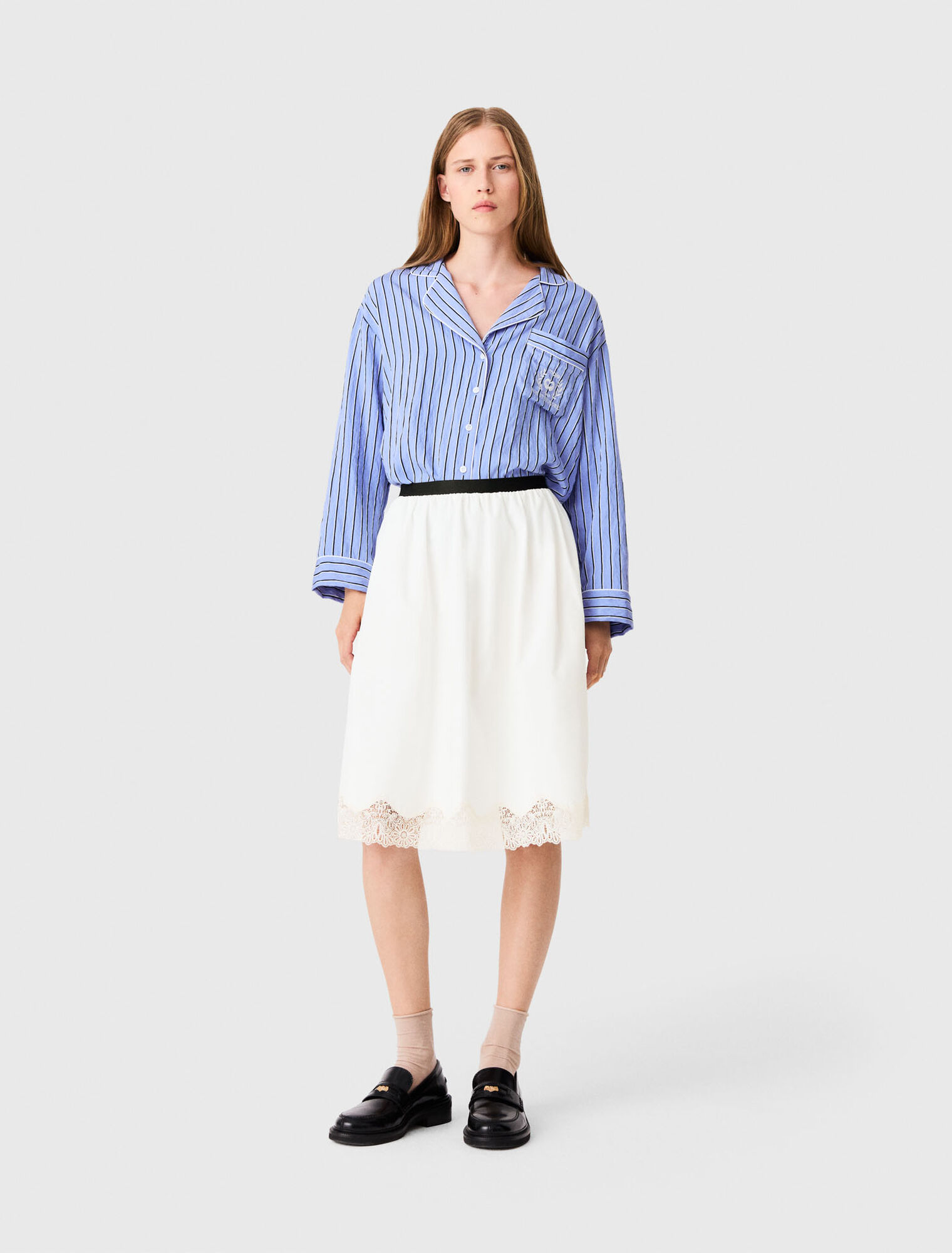 Tailored shorts with lurex