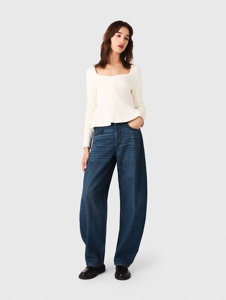 Peplum jumper