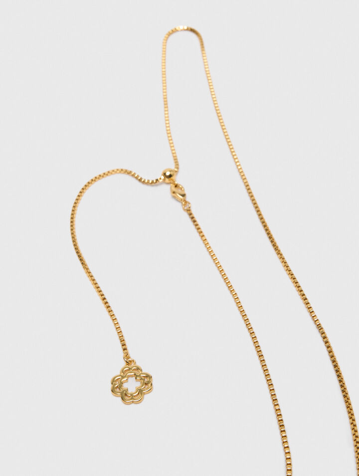 Zodiac sign plaque necklace