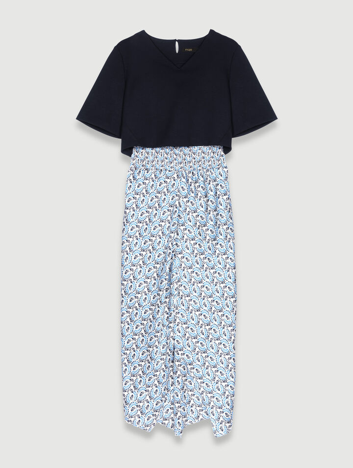 2-in-1 floral dress