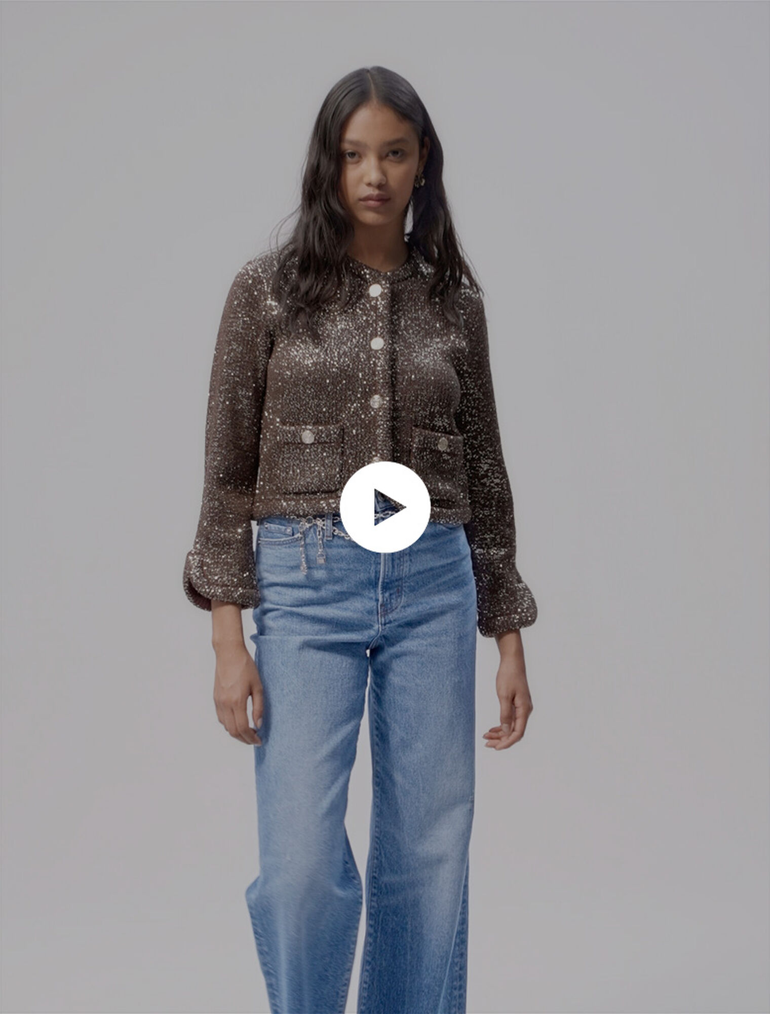 Sequinned cardigan