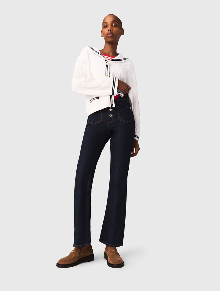 Denim jeans with pockets