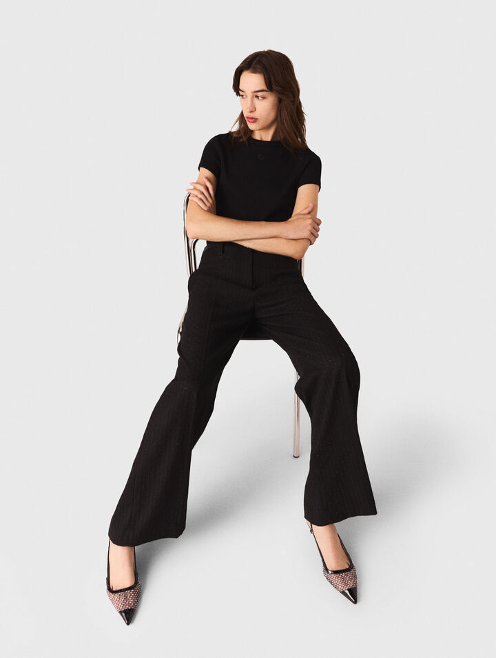 Rhinestone suit trousers