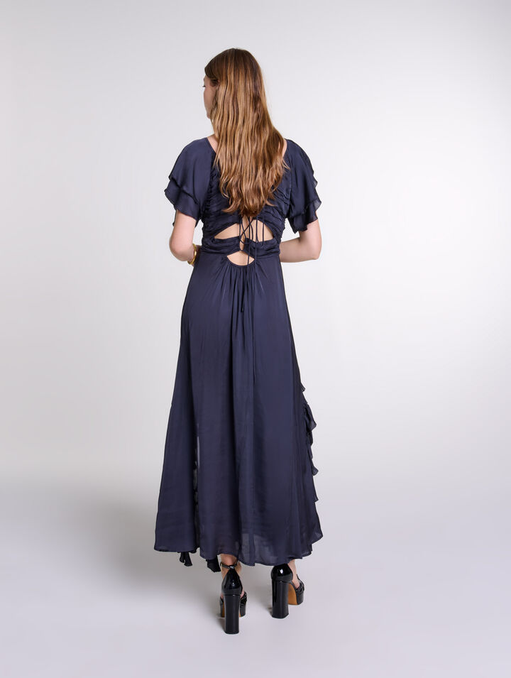 Open-back maxi dress