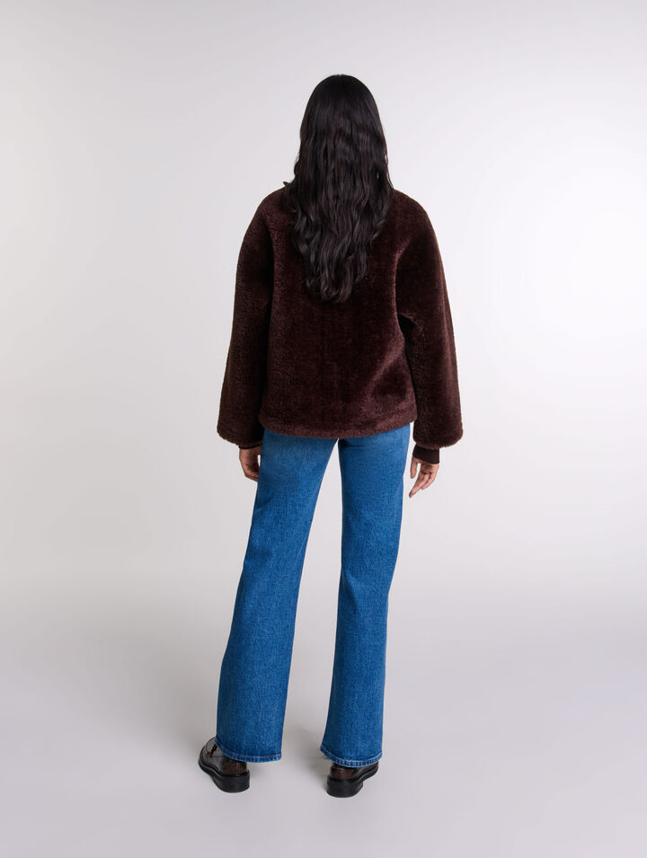 Short faux fur coat