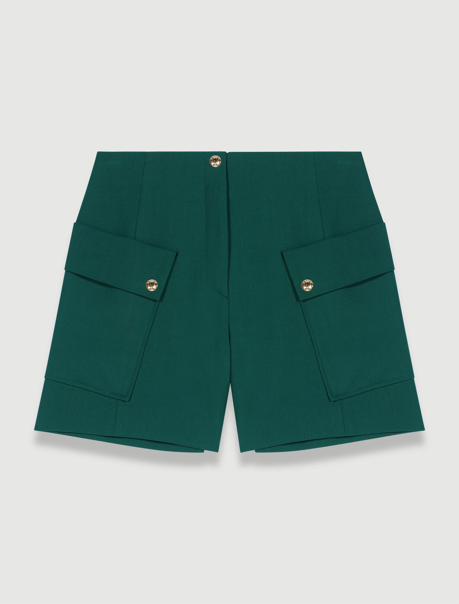 Structured shorts with pockets