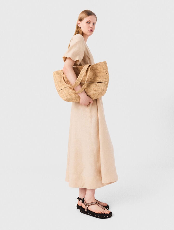 Linen maxi dress