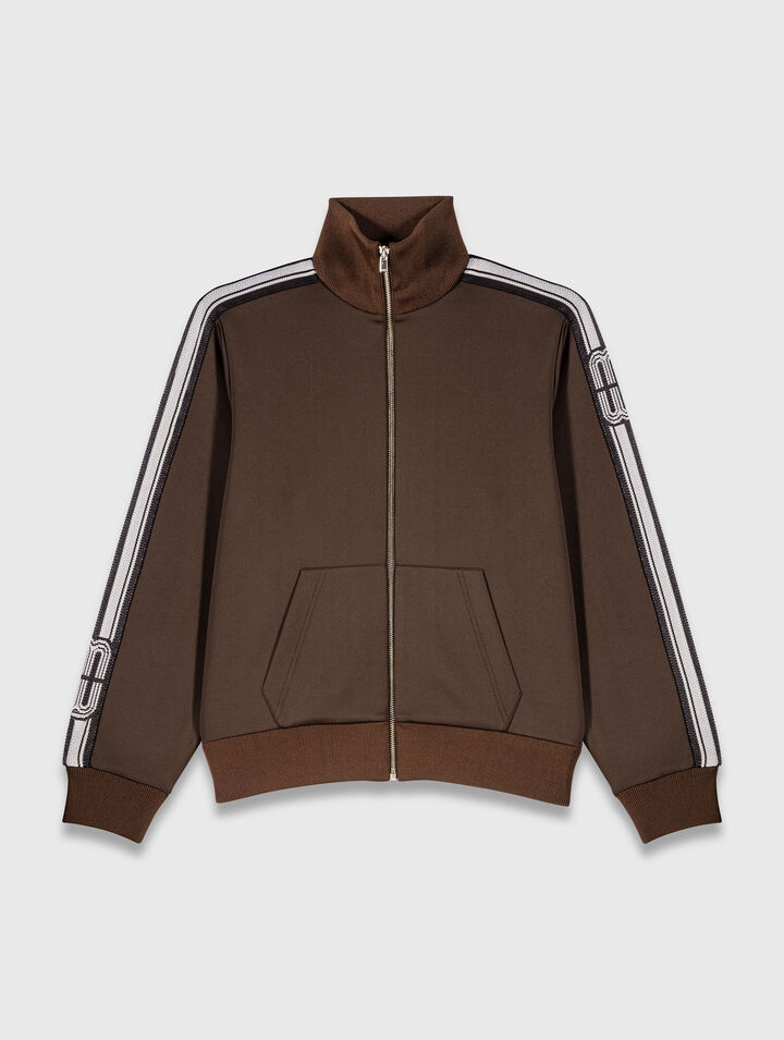 Sweatshirt with straight stripes
