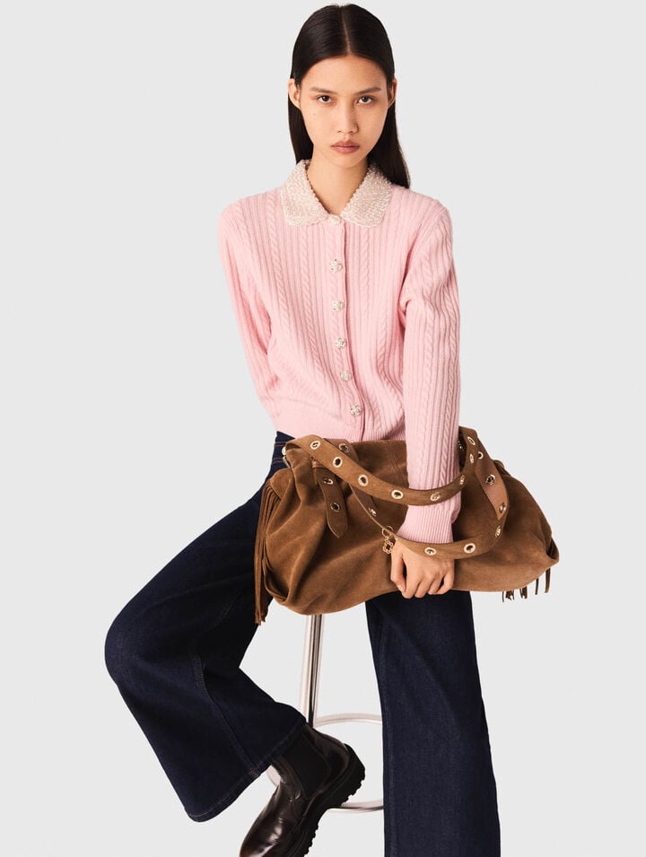 Suede Miss M XL bag