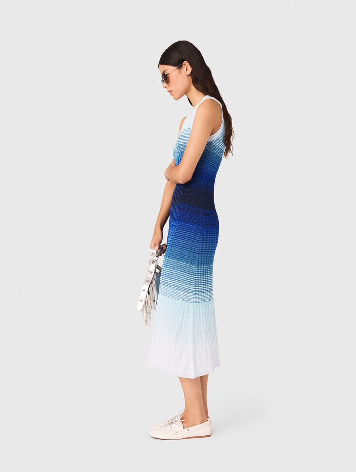 Ombr&eacute; knit maxi dress