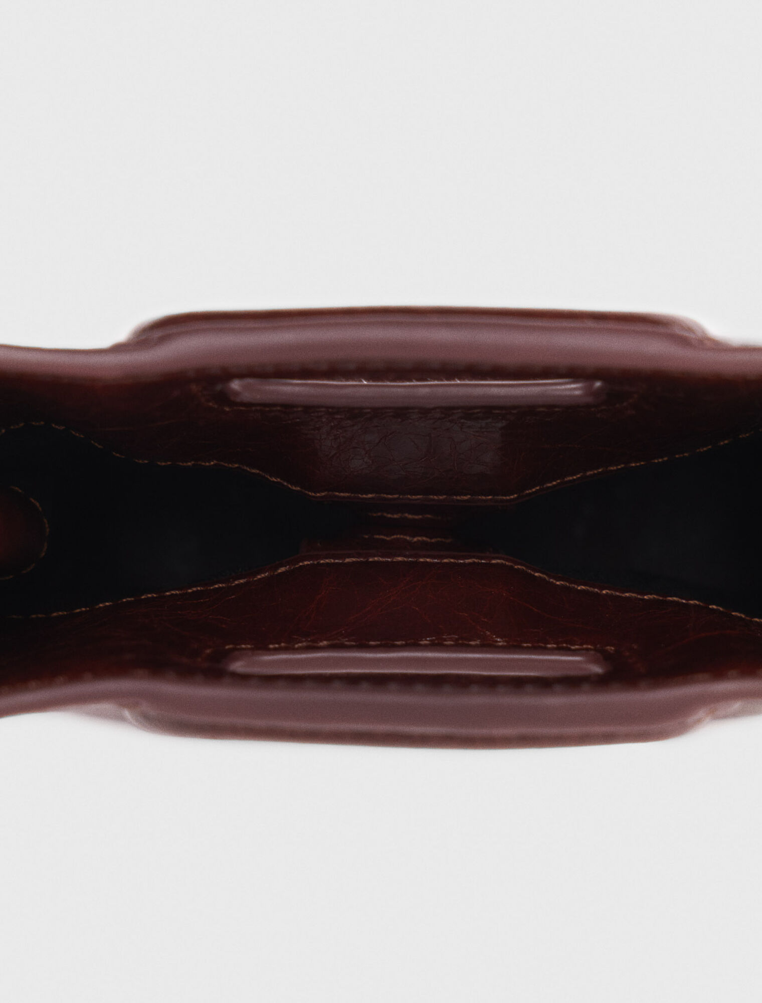 Crackled leather mini M bag