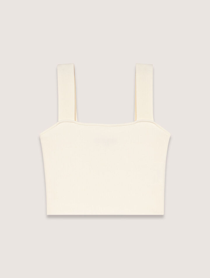 Knit crop top