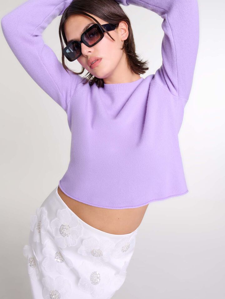 Short cashmere jumper