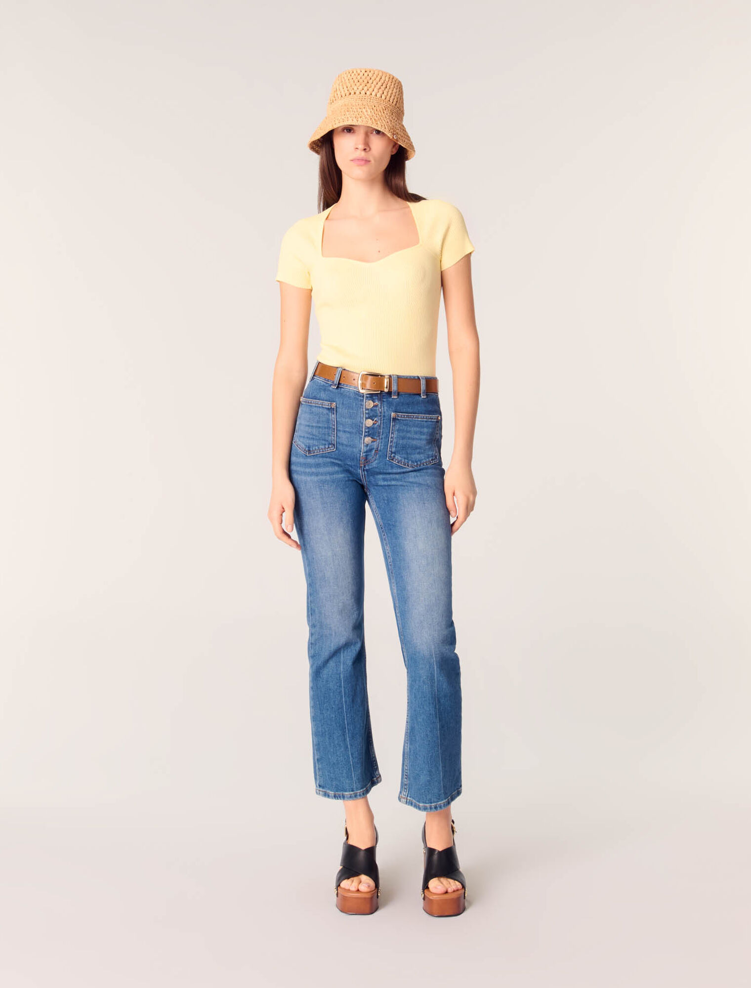 Rib knit top