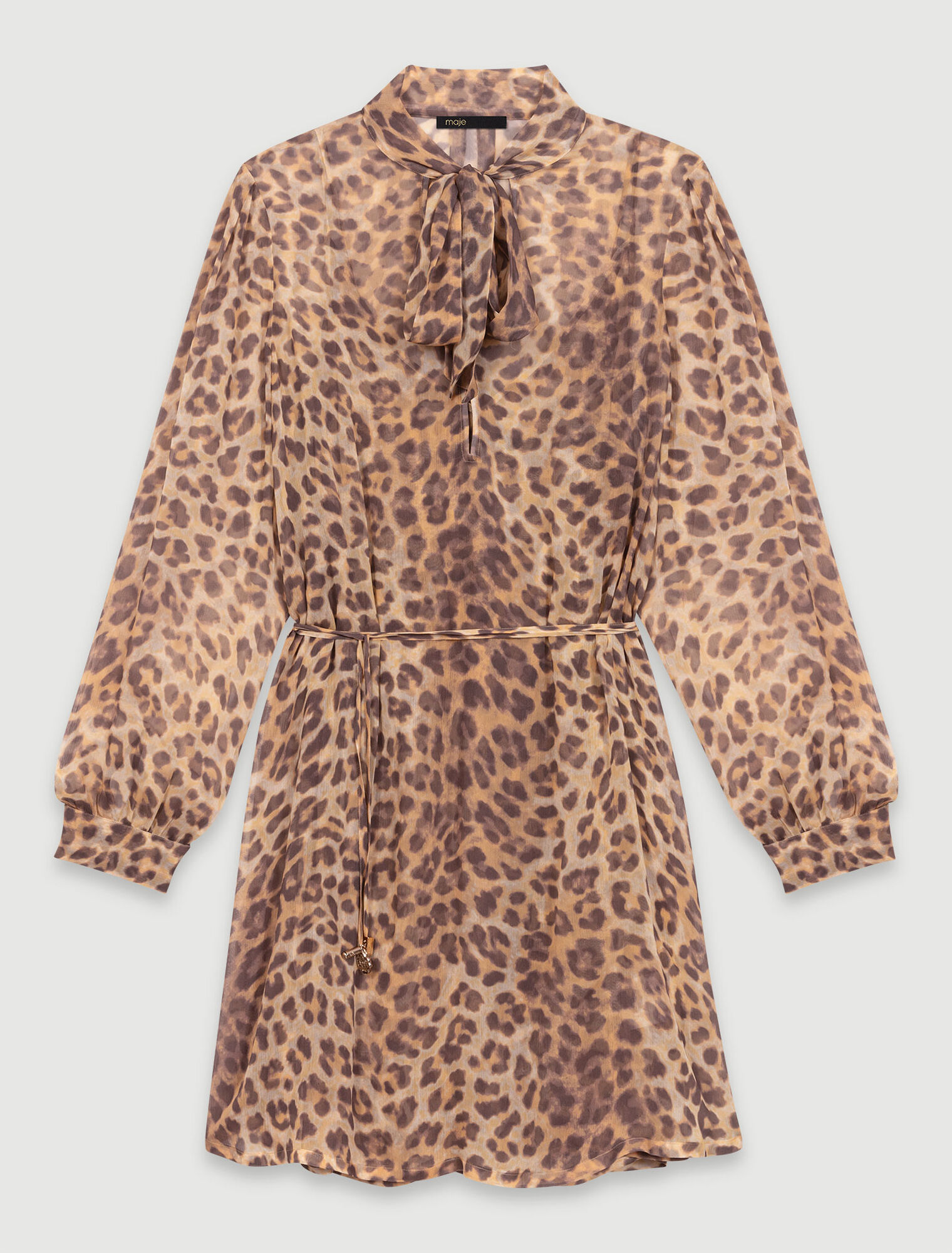 Leopard-print short dress