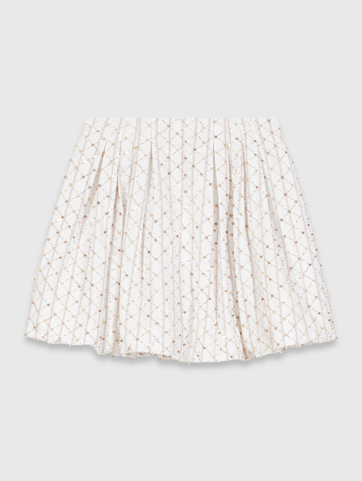 Beaded bubble skirt