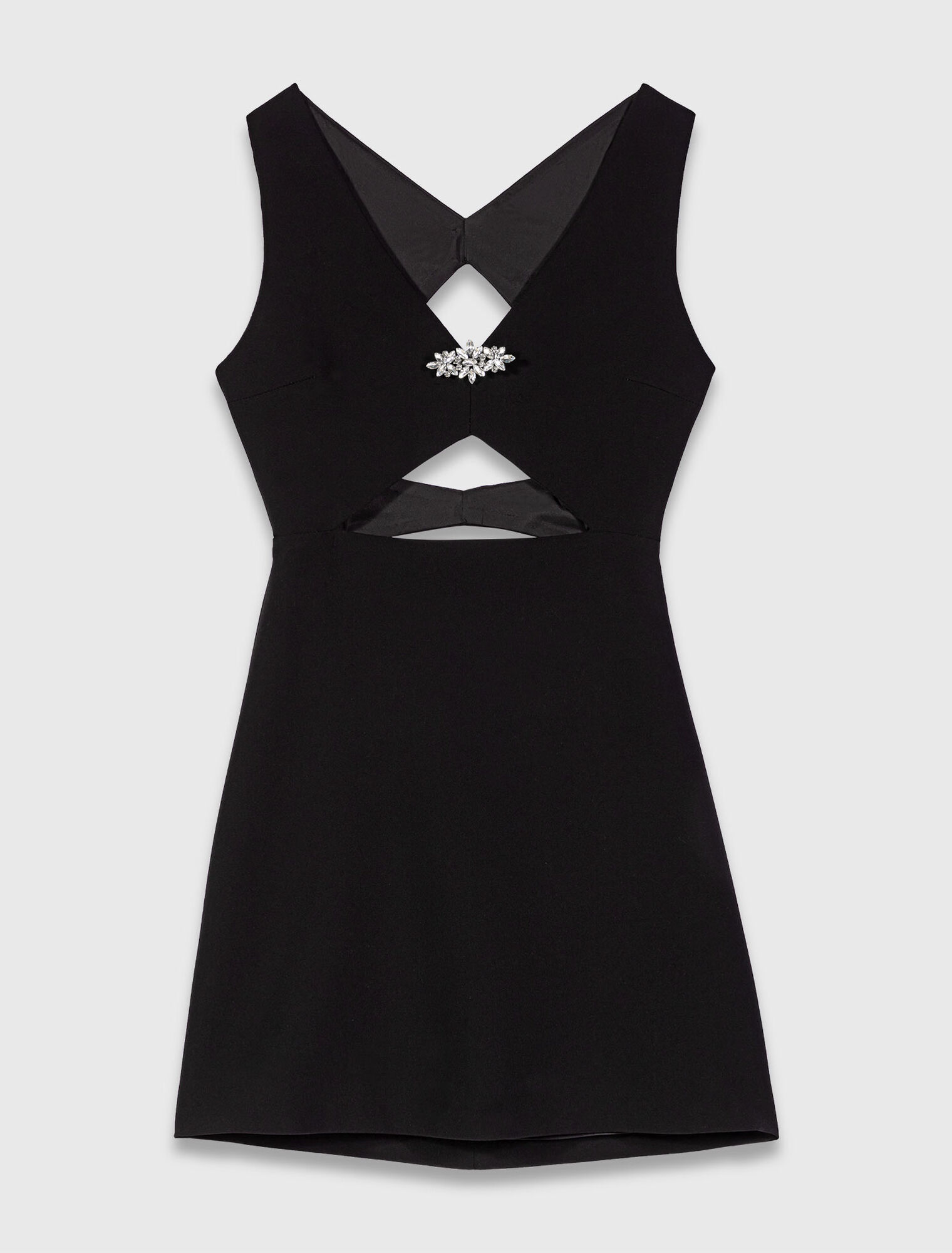 Jewel-embroidered short dress