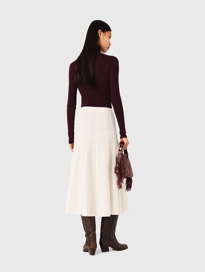 Long knit skirt