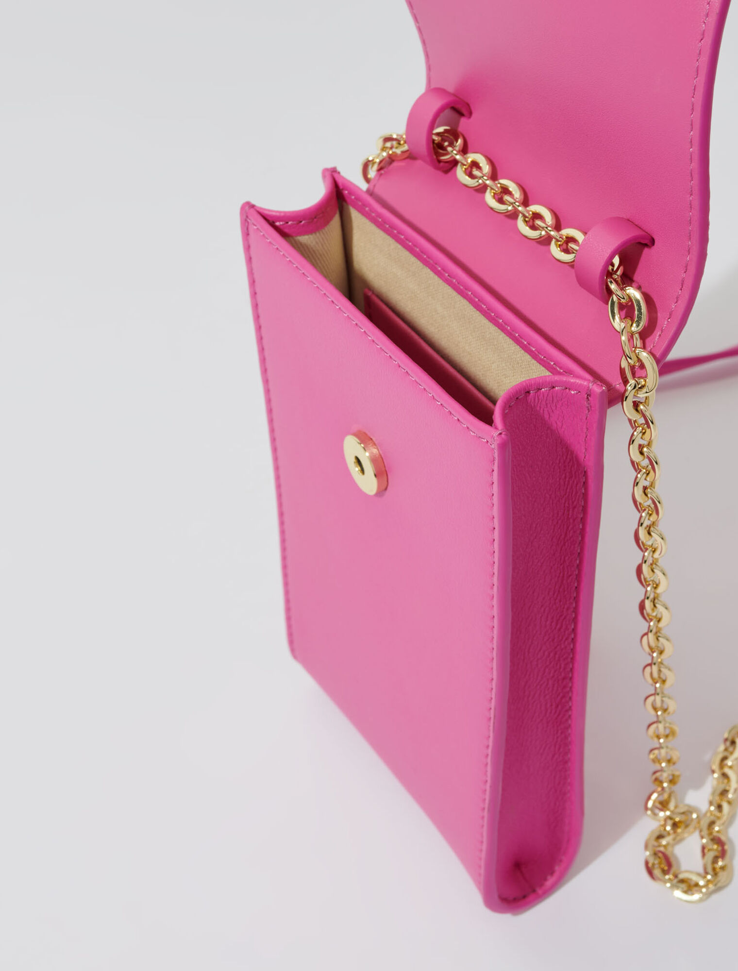 Leather phone pouch