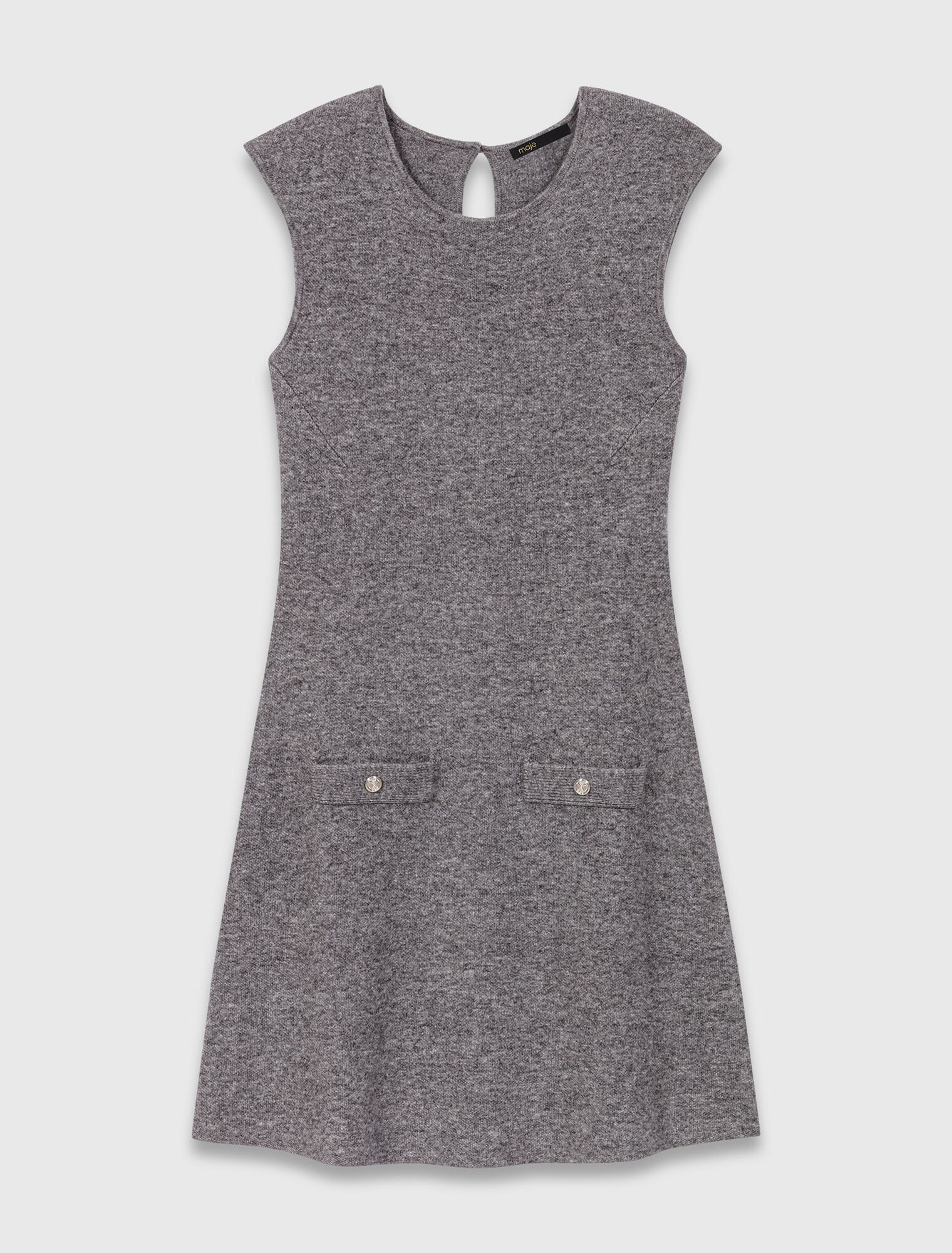 Knit dress with removable jumper