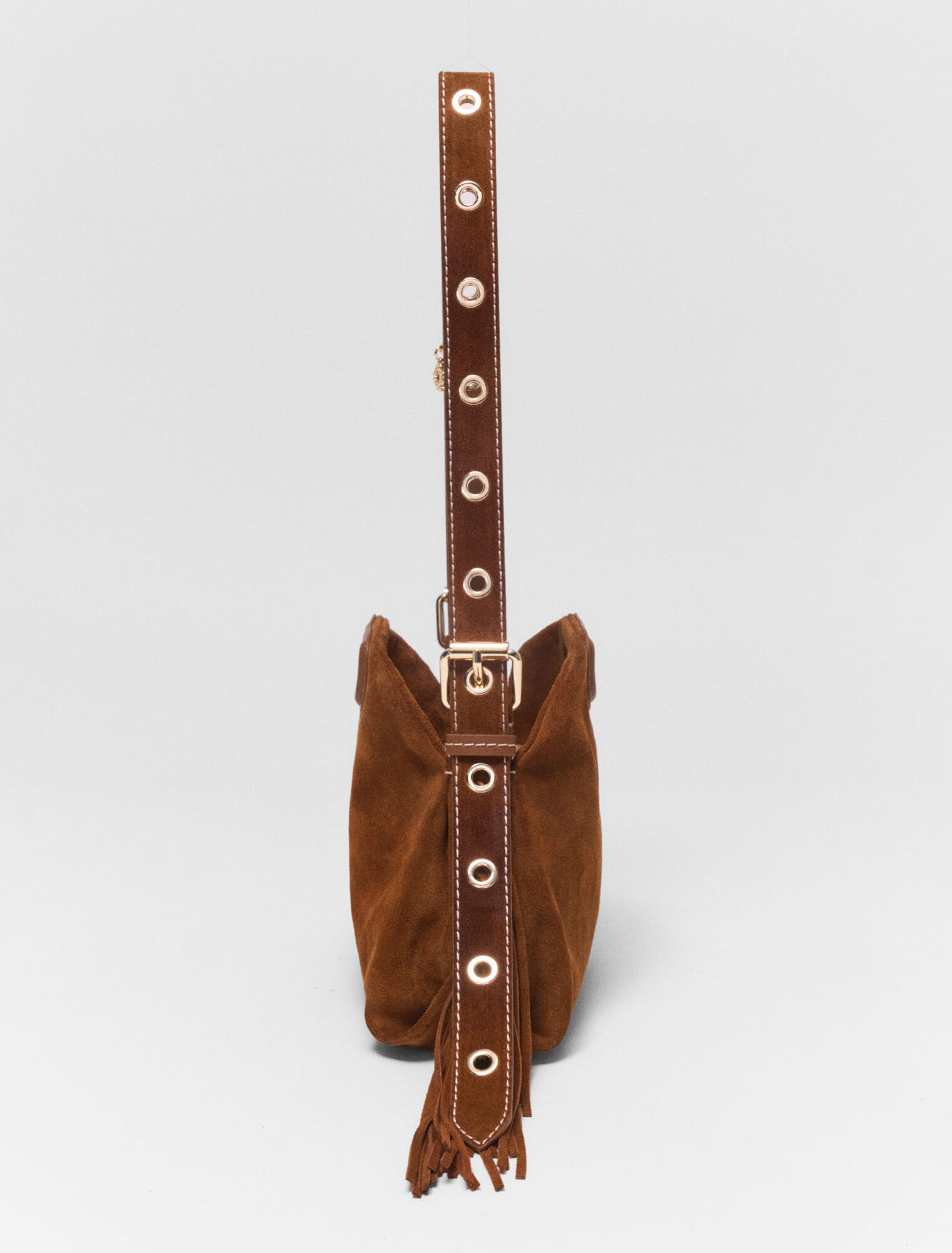 Topstitched suede Miss M Mini bag