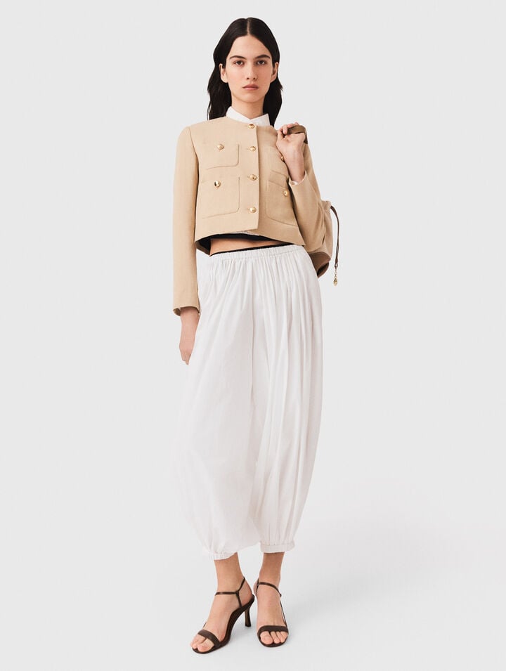 Harem cotton trousers