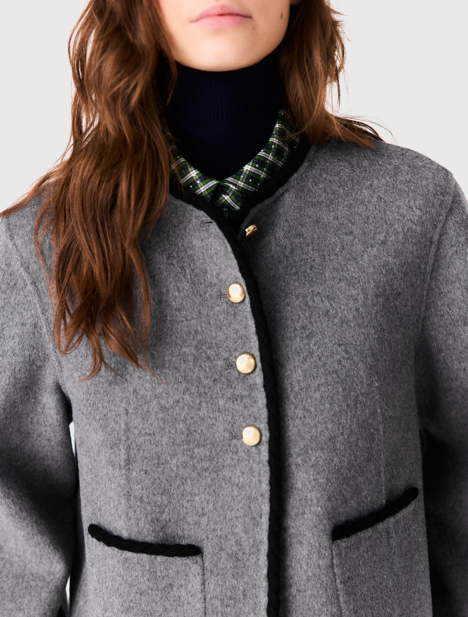 Short double-faced coat