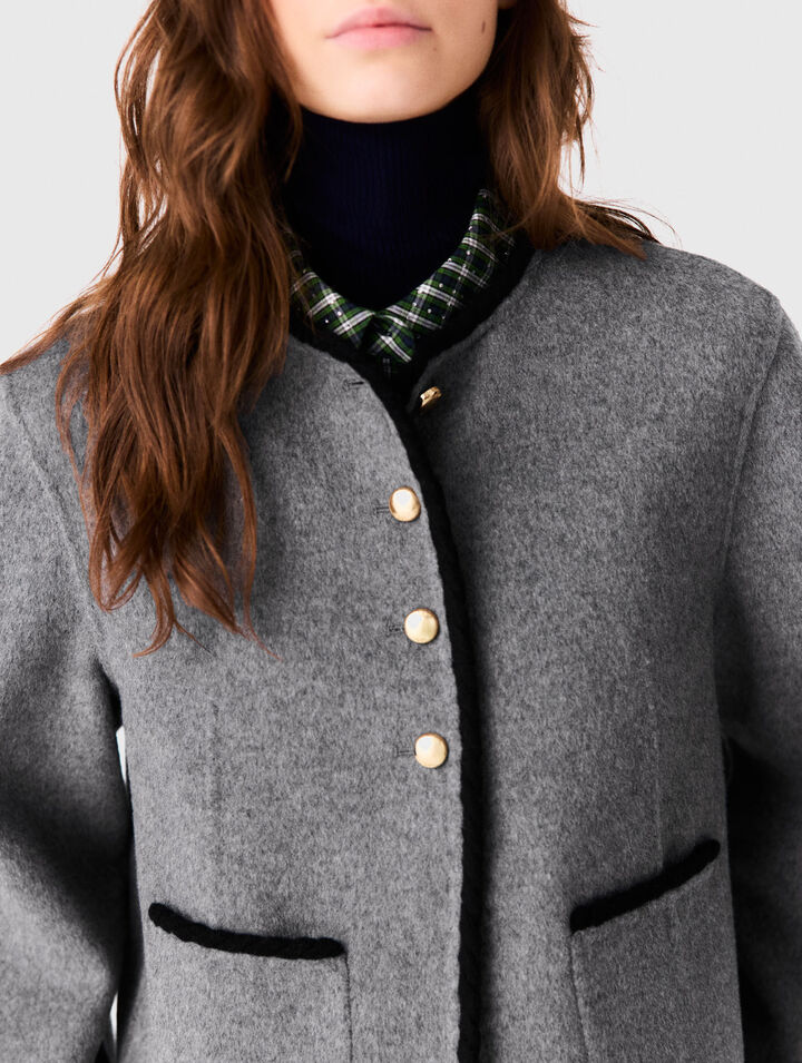 Short double-faced coat