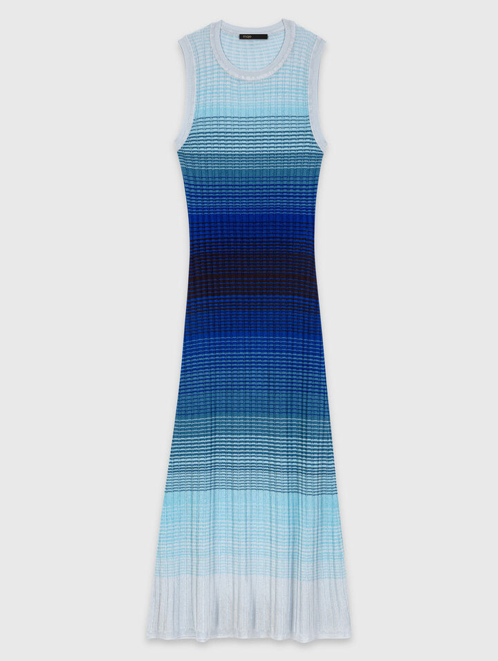 Ombr&eacute; knit maxi dress