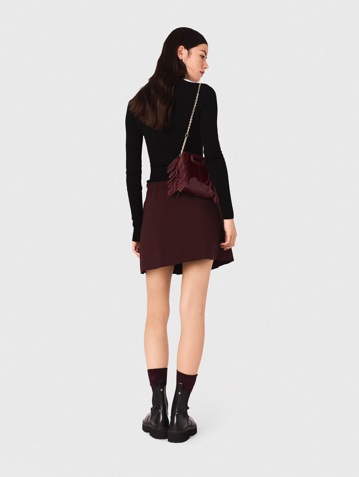 Short pleated skirt