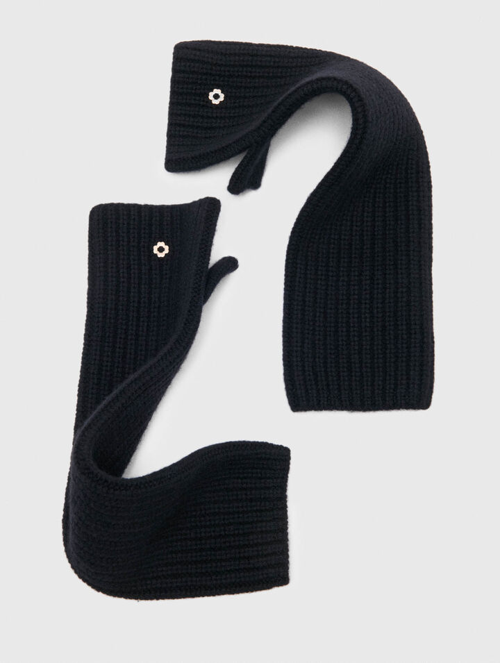 Wool and cashmere mittens