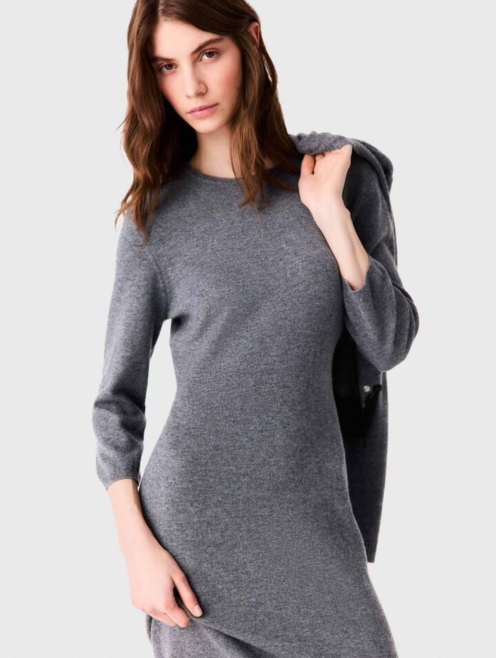 Dress with lace panel