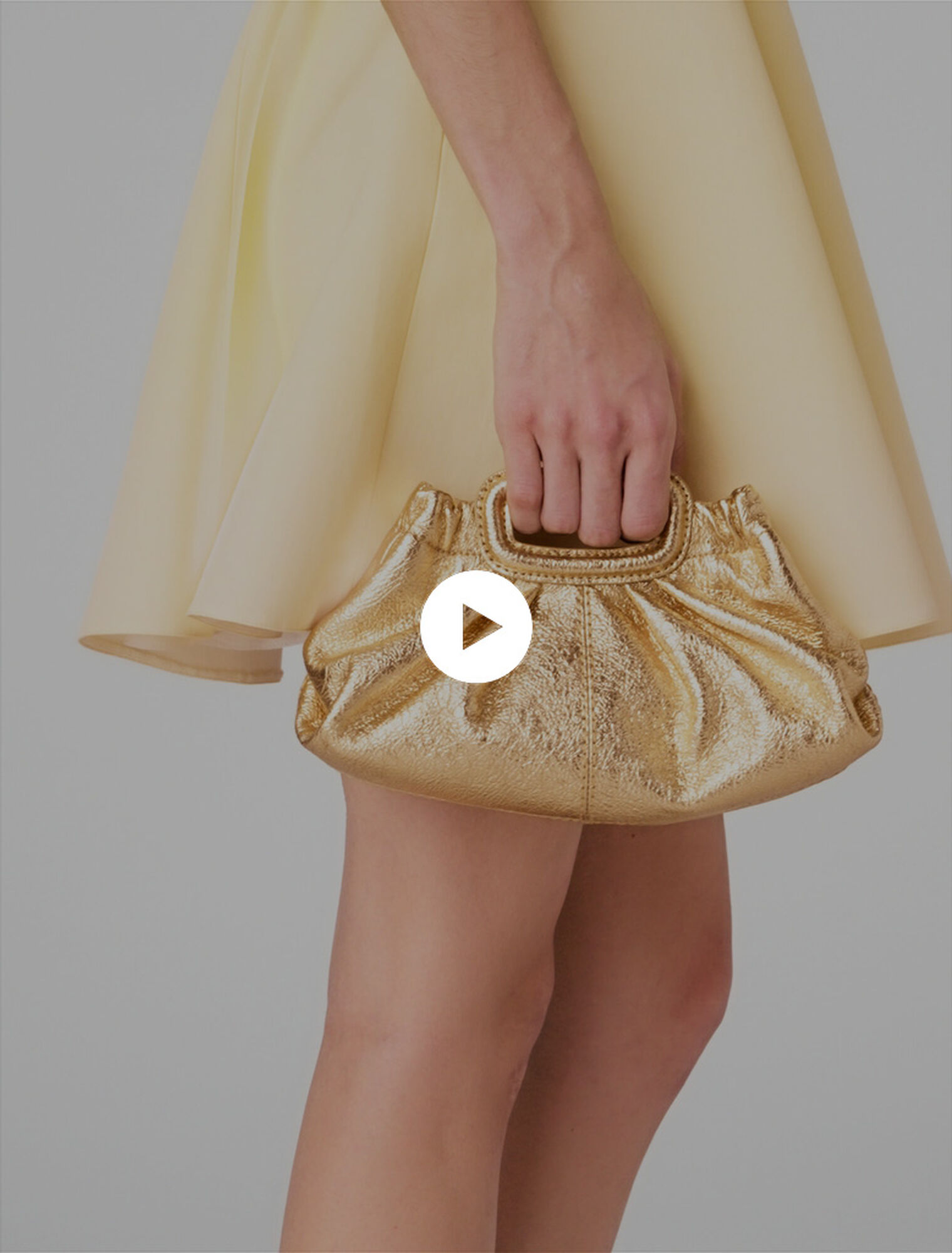 Metallic leather Milpli mini Clutch