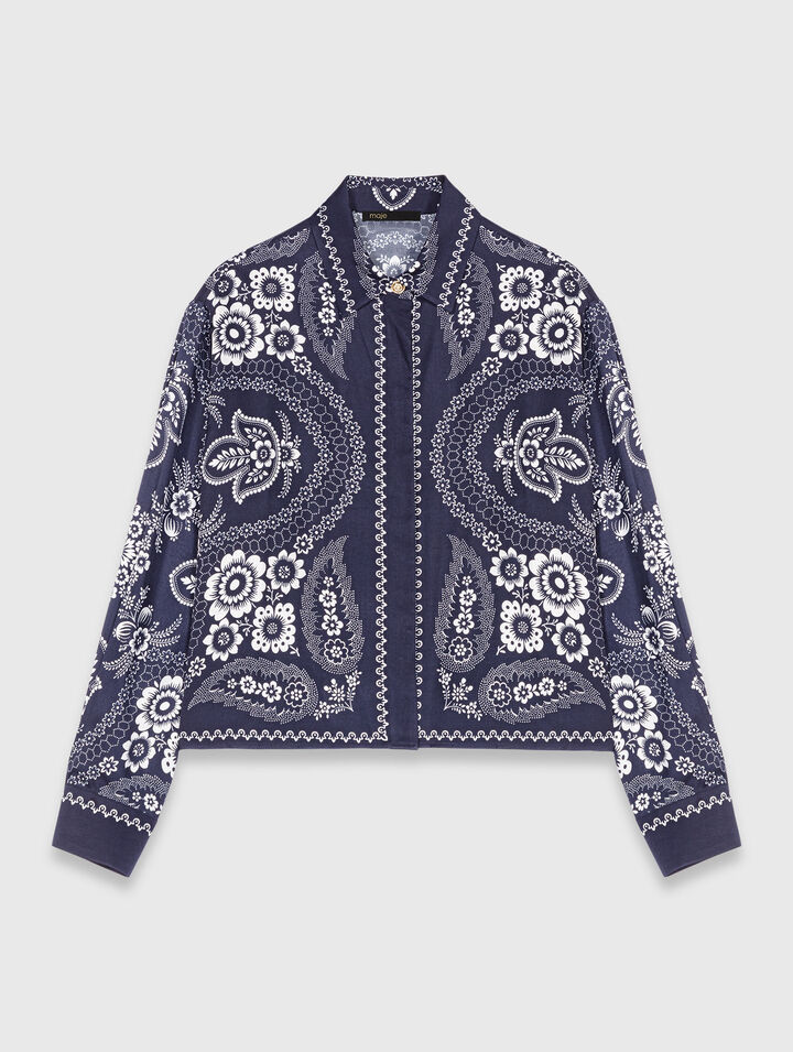 Flowing printed shirt