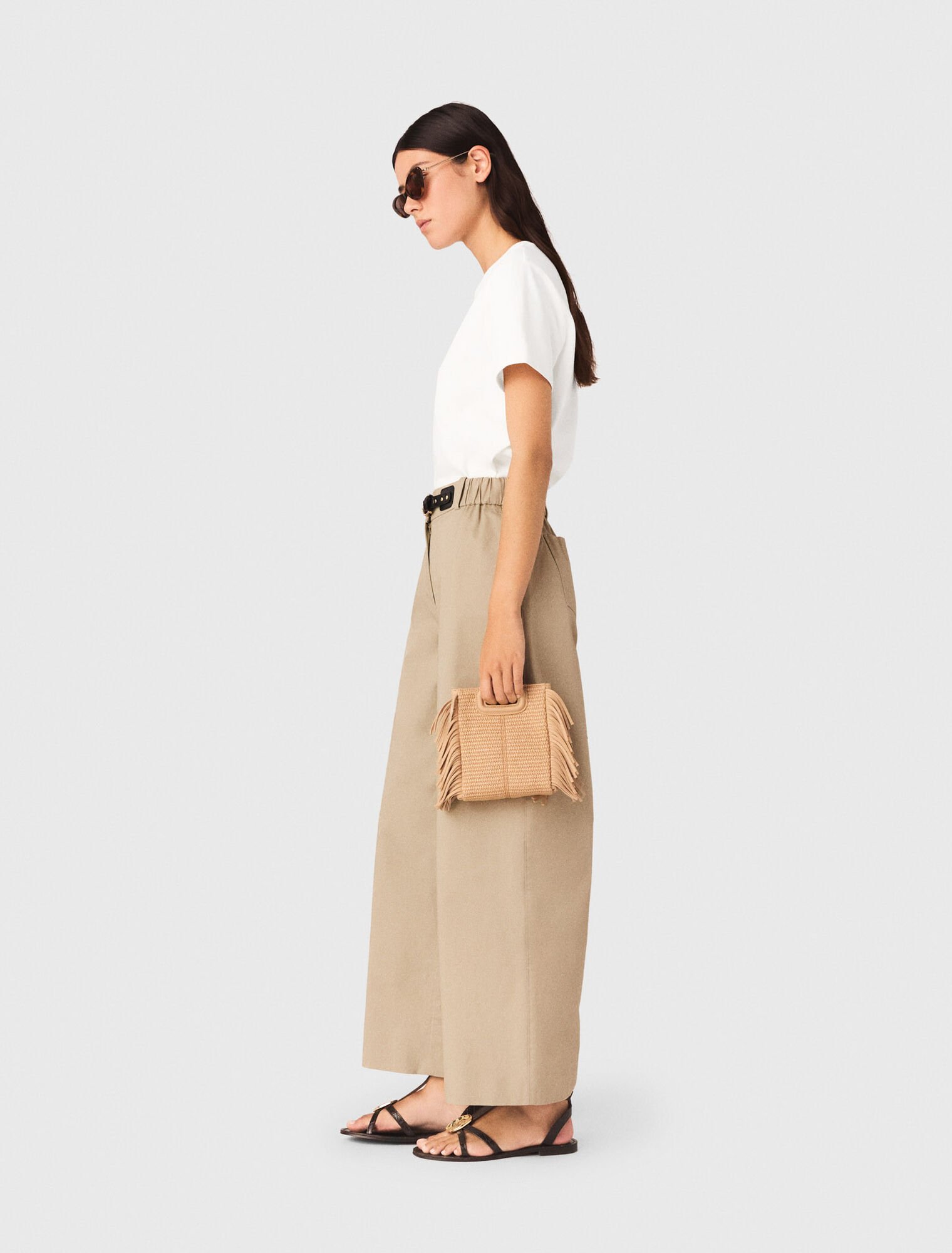 T-shirt with small embroidered logo