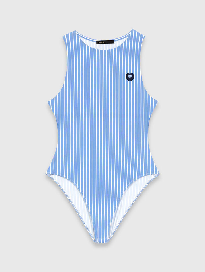 Striped bodysuit