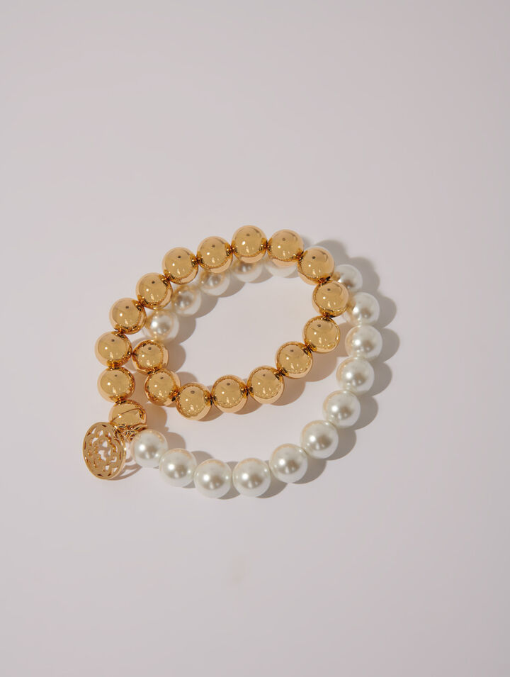 Mixed pearl choker necklace