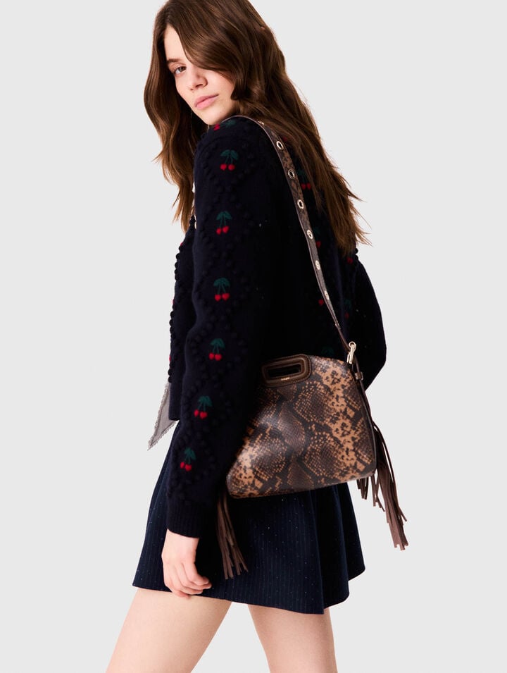 Miss M Mini embossed leather bag