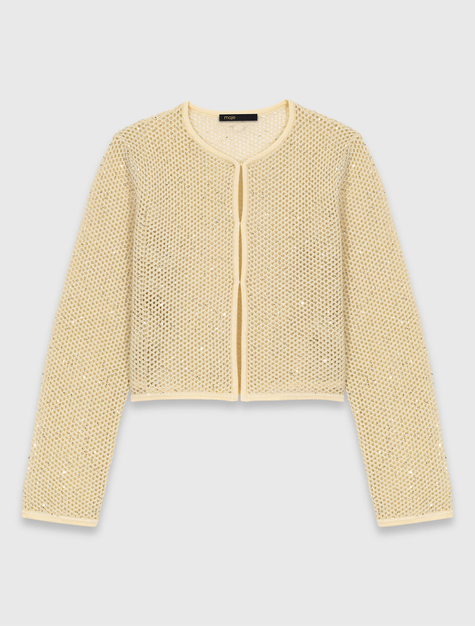 Rhinestone knit cardigan