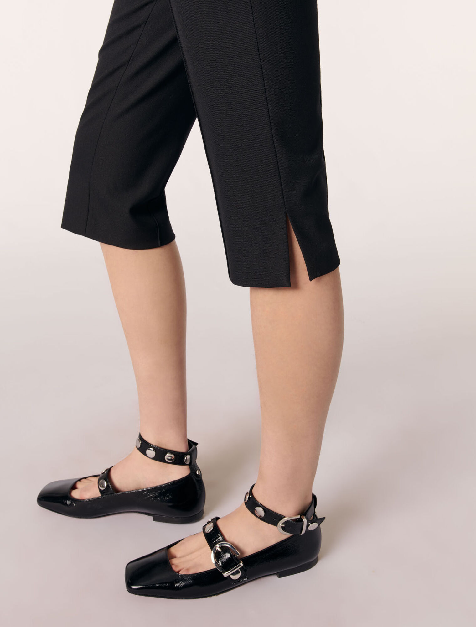 Studded leather Mary Janes